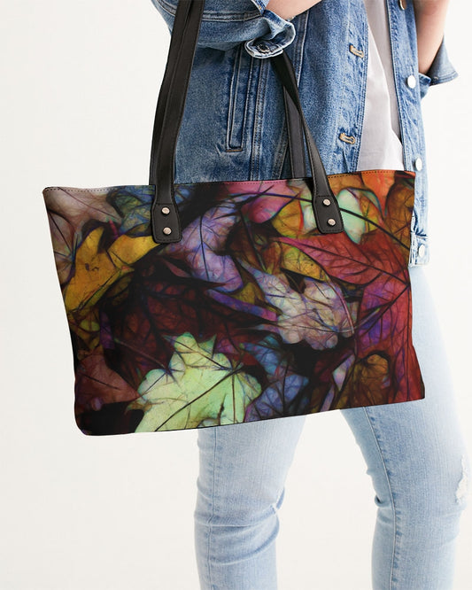 Fall Leaves Abstract Stylish Tote