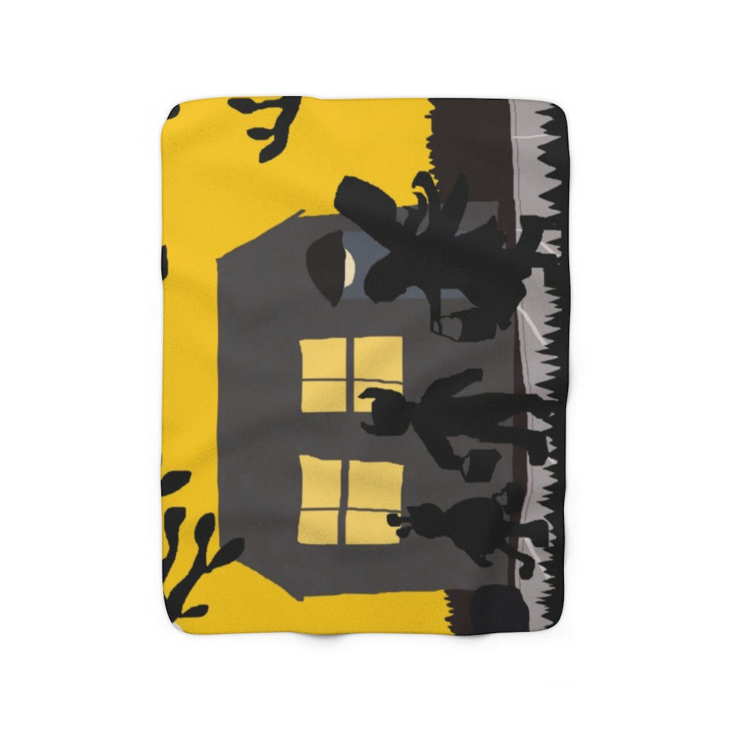 Trick Or Treat Sherpa Fleece Blanket