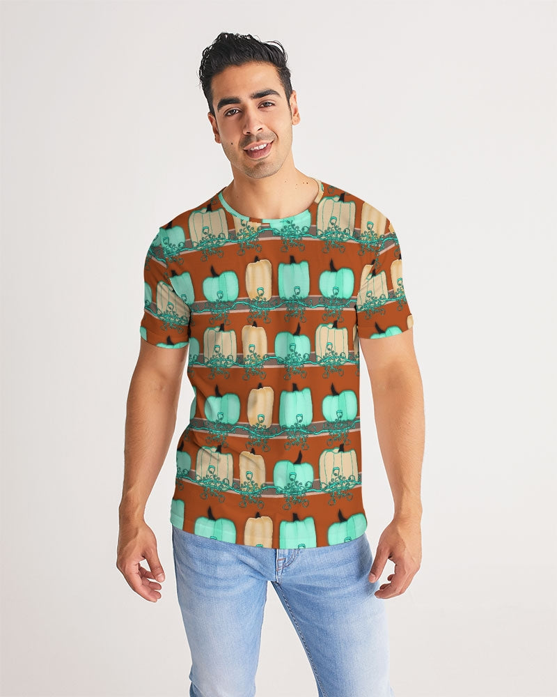 Blue Green Pumpkins Men's Tee