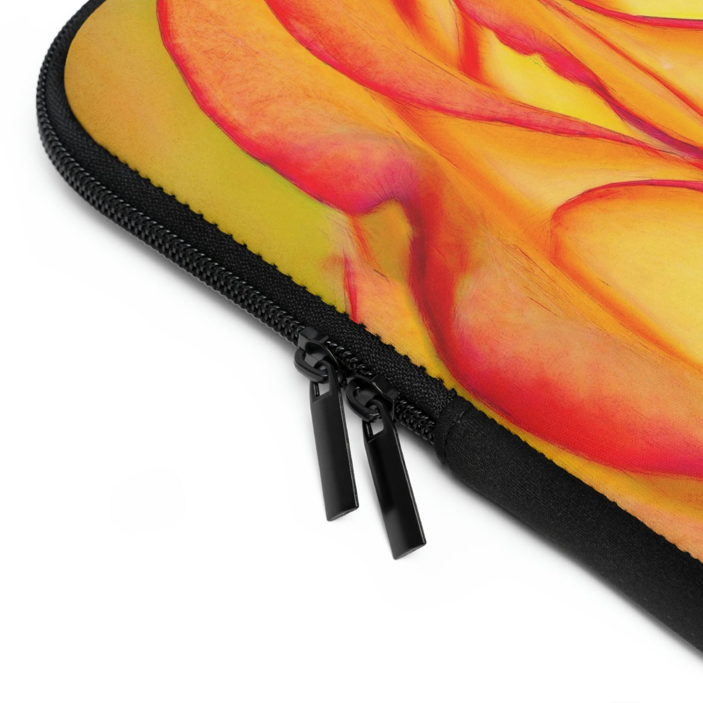 Bright Orange Rose Laptop Sleeve