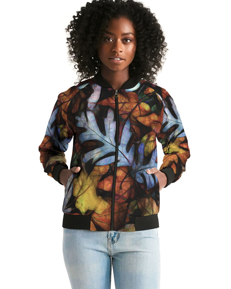 Mid October Leaves Women's Bomber Jacket