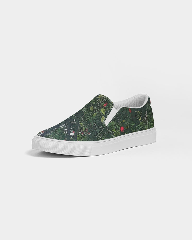 Apple Tree Close Up Women's Slip-On Canvas Shoe