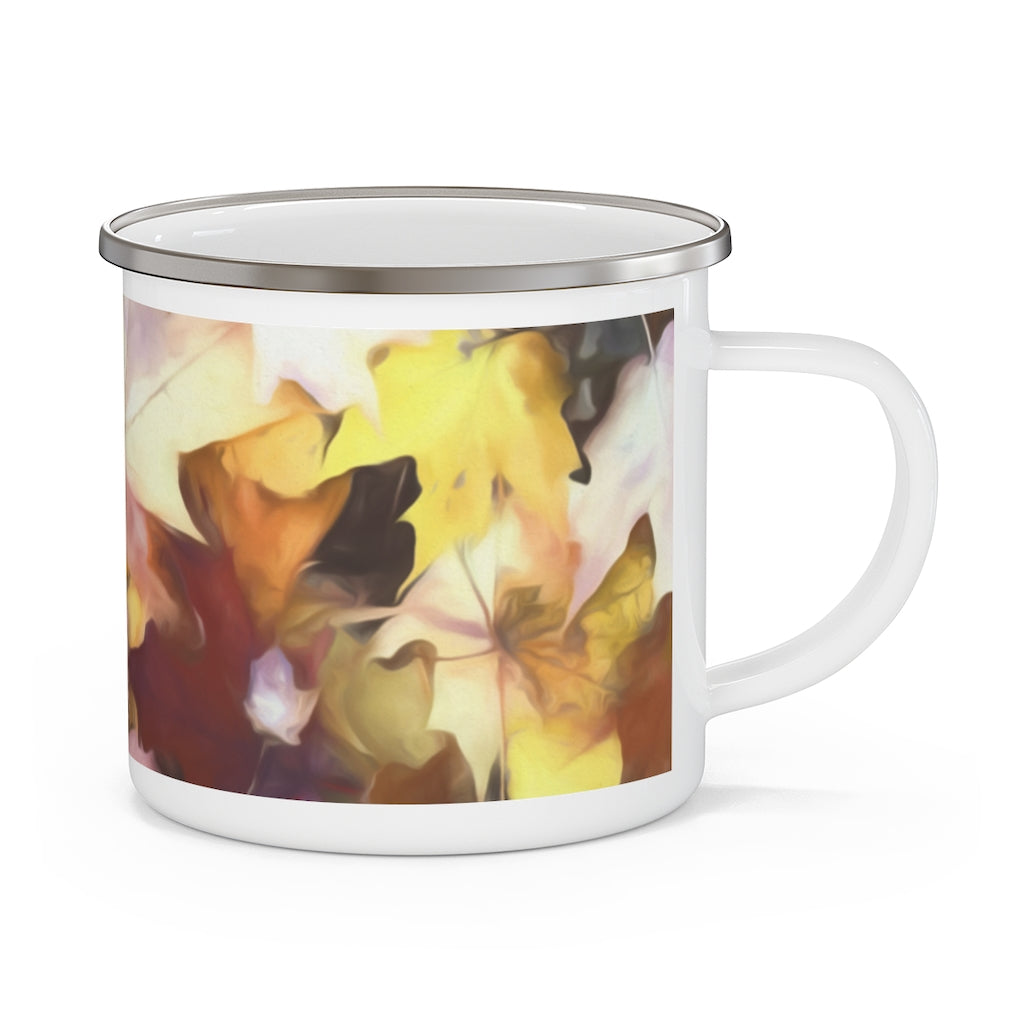 Fall leaves Bright Enamel Camping Mug