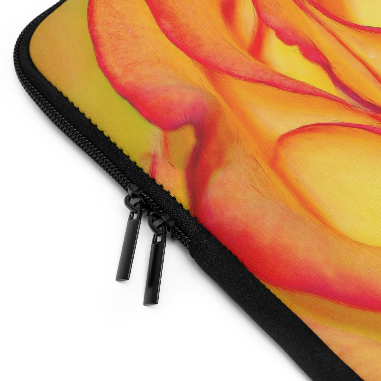 Bright Orange Rose Laptop Sleeve