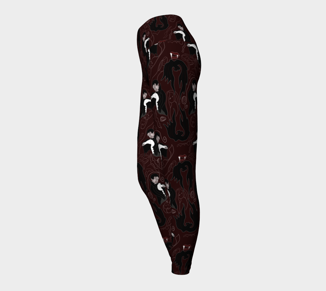 Vampire Pattern Yoga Leggings