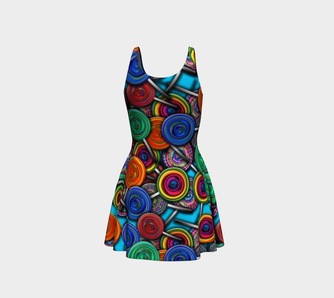 Colorful Lollipops Flare Dress