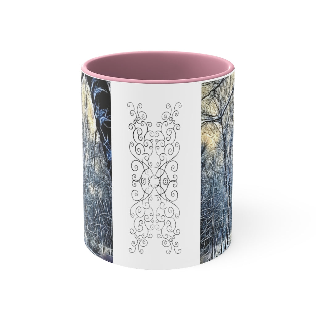 4 Oclock Winter Landscape Accent Coffee Mug, 11oz
