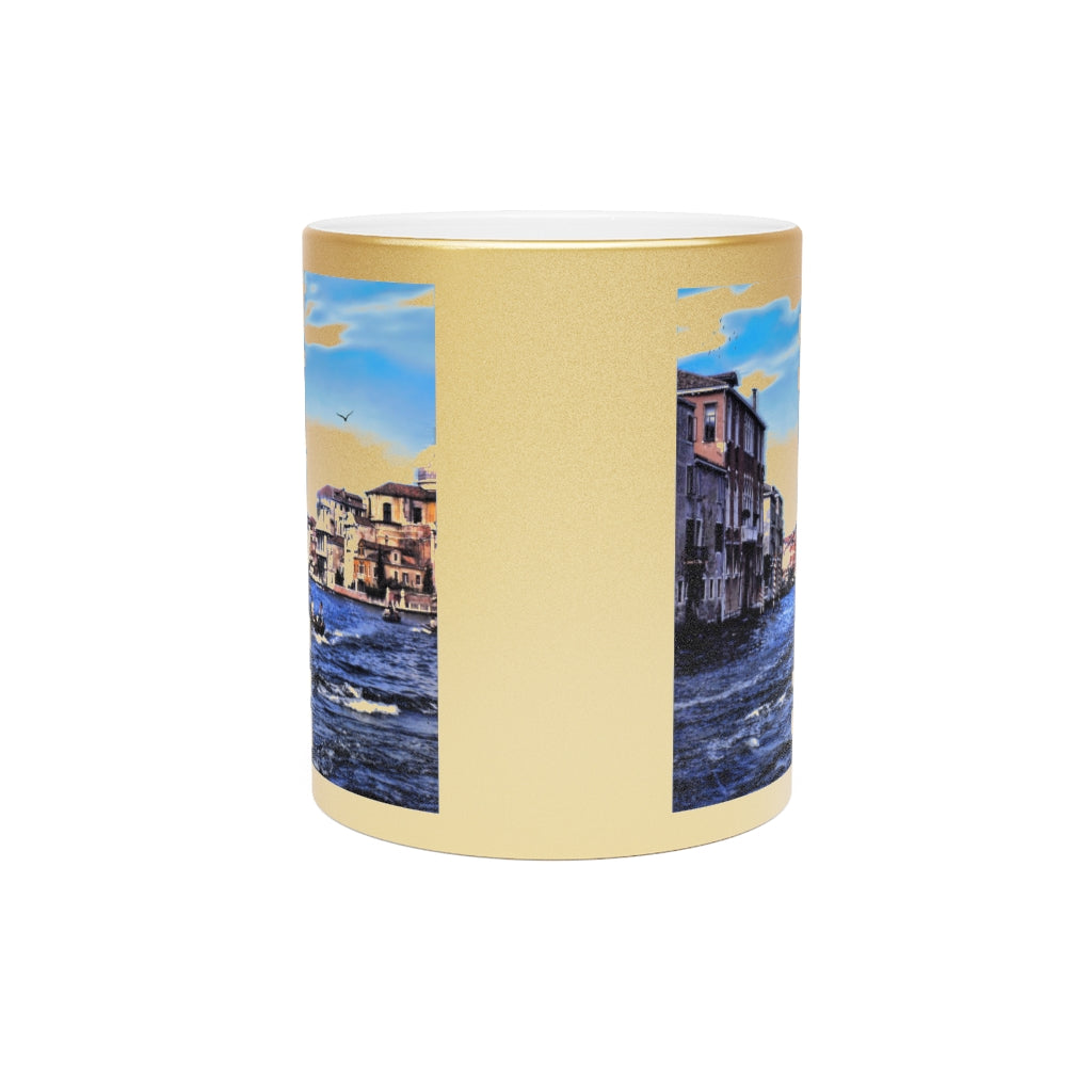 Venice Canal Metallic Mug (Silver\Gold)