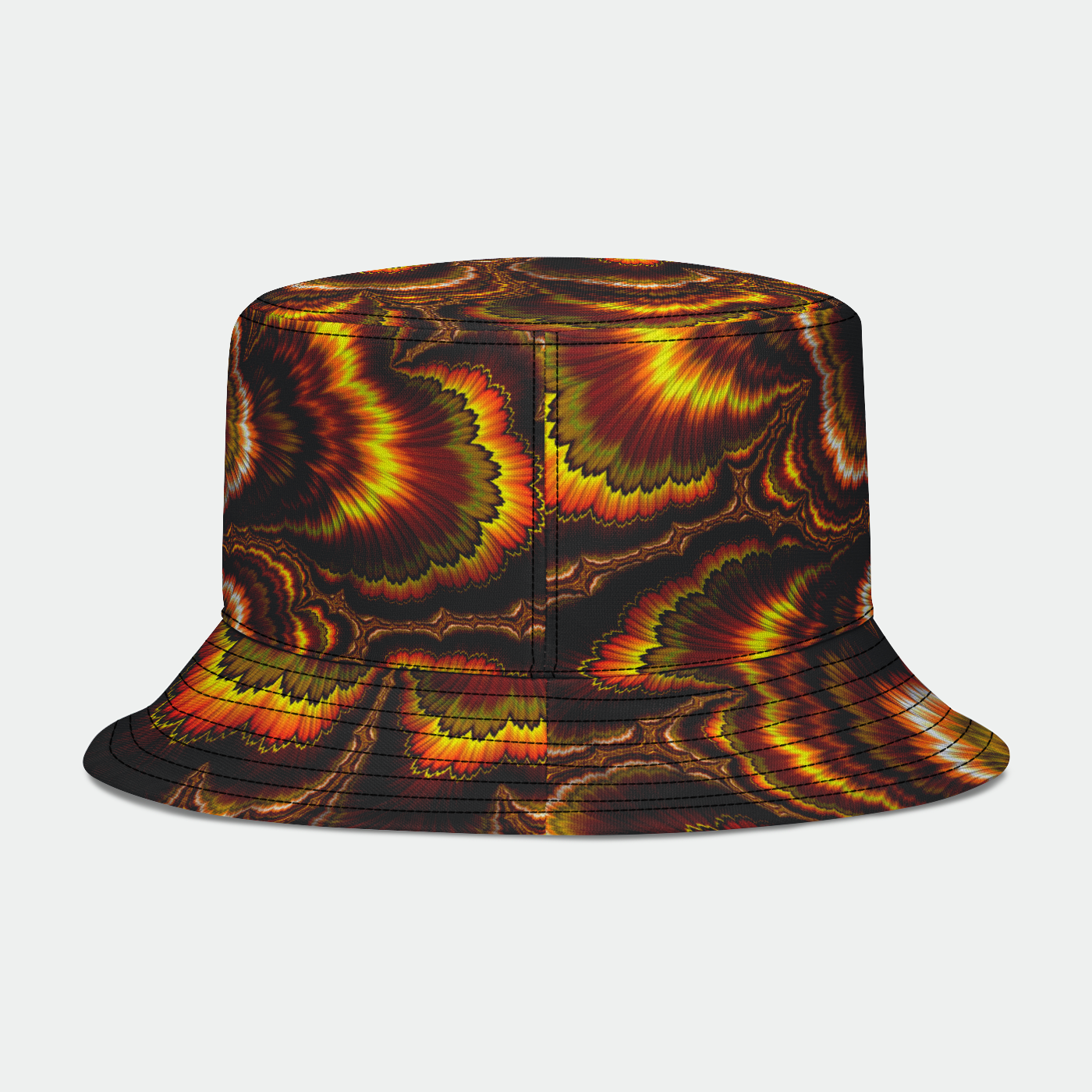 Turkey Feather Fractal Bucket Hat