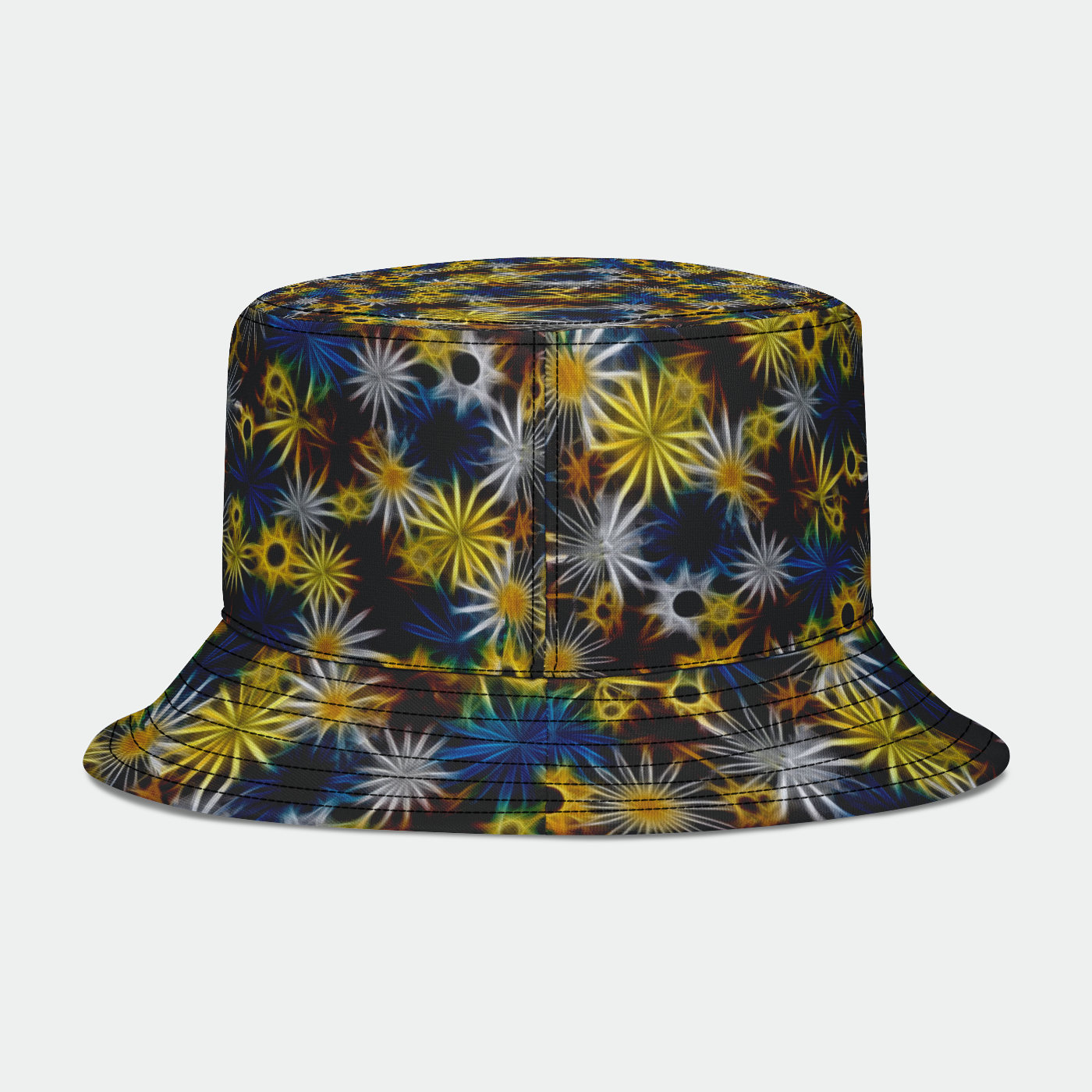 Blue and Yellow Daisies Bucket Hat