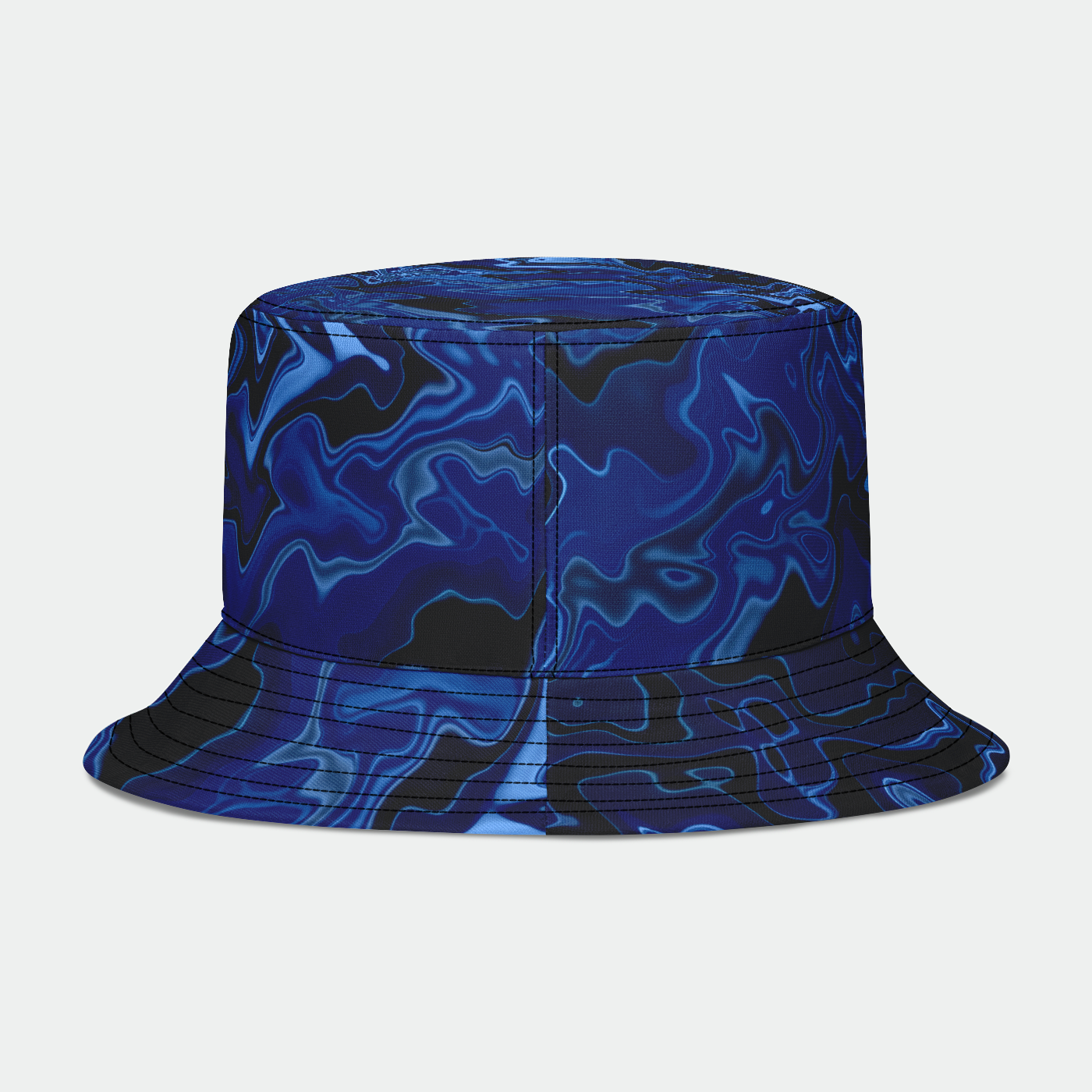 Melted Blue Chrome Bucket Hat