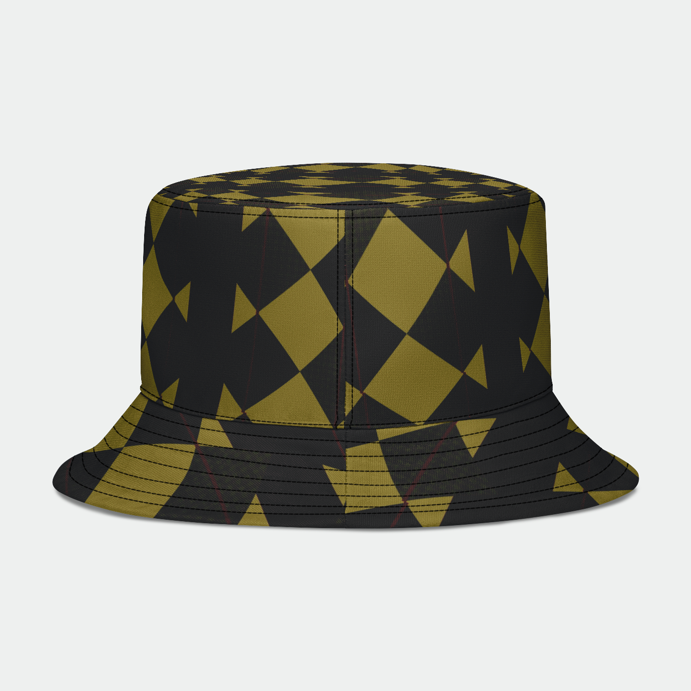 Checkered Brown Plaid Bucket Hat