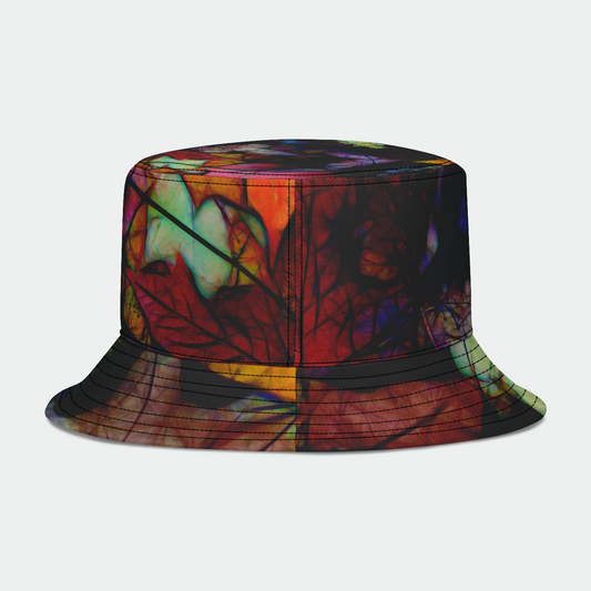 Fall Leaves Abstract Bucket Hat