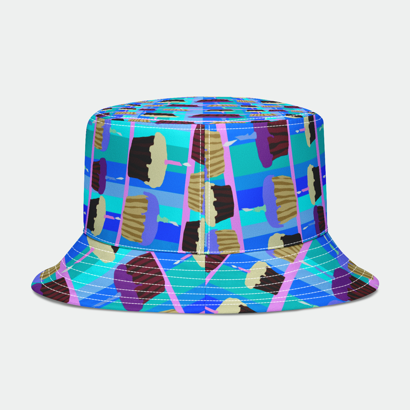 Cupcakes Pattern Bucket Hat