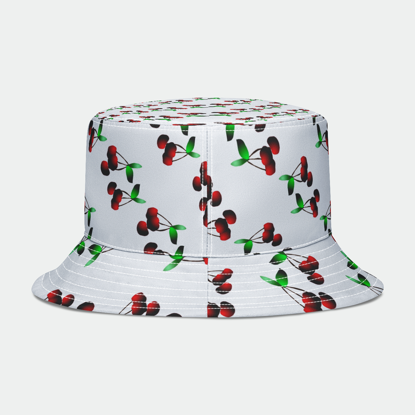 Cherries Pattern Bucket Hat