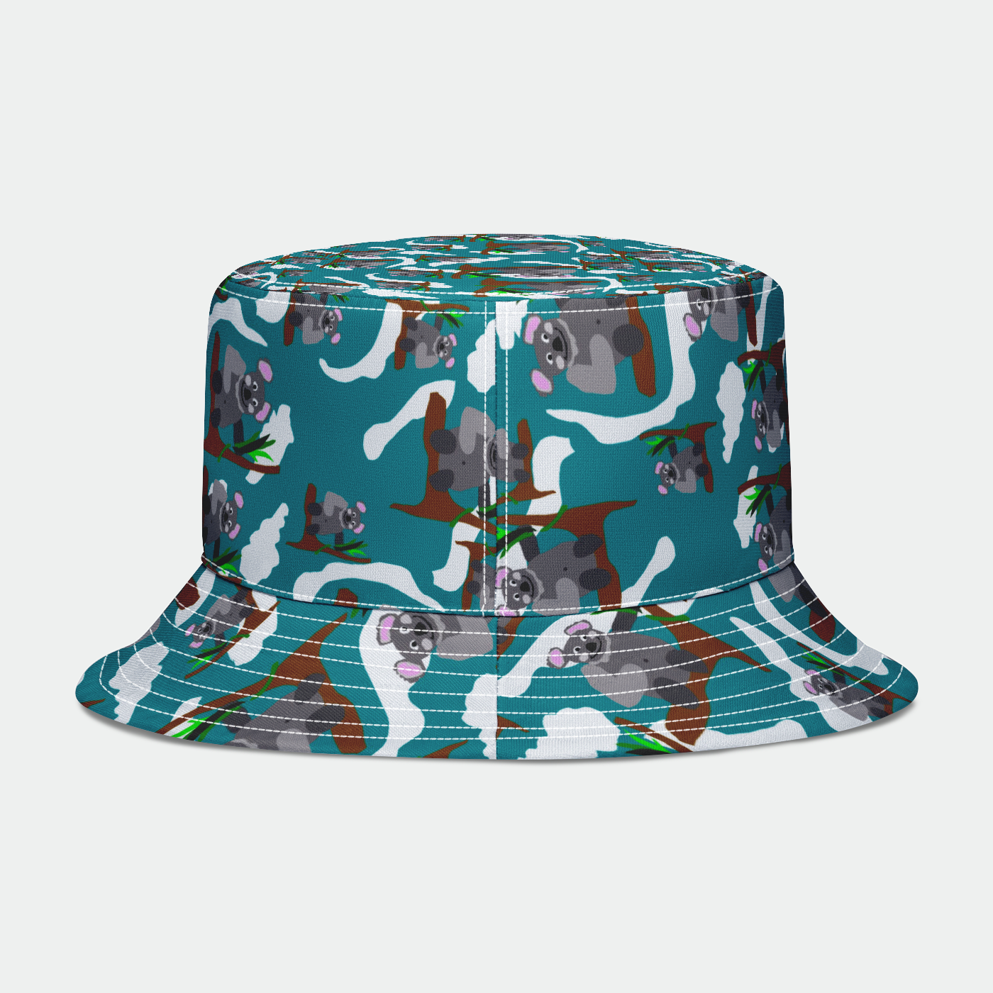 Koala Bears Pattern Bucket Hat