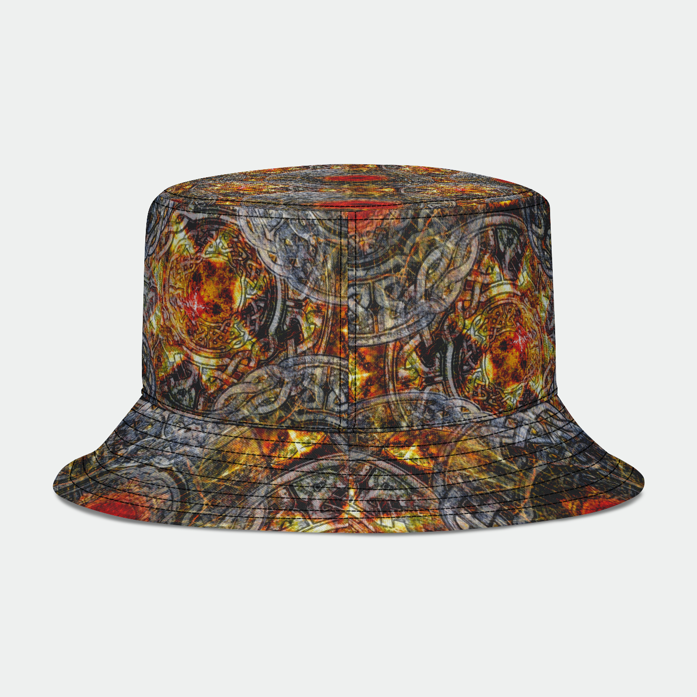 Gold and Silver Celtic Knot Bucket Hat