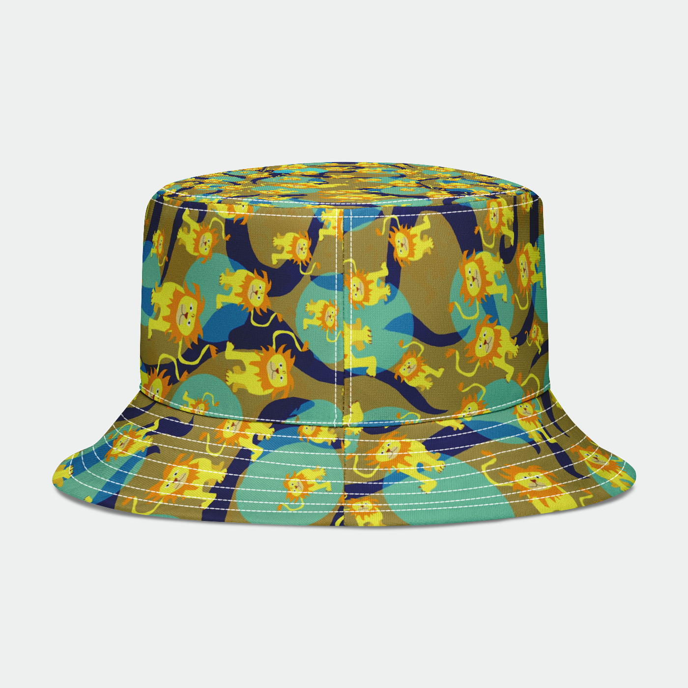 Lion Pattern Bucket Hat