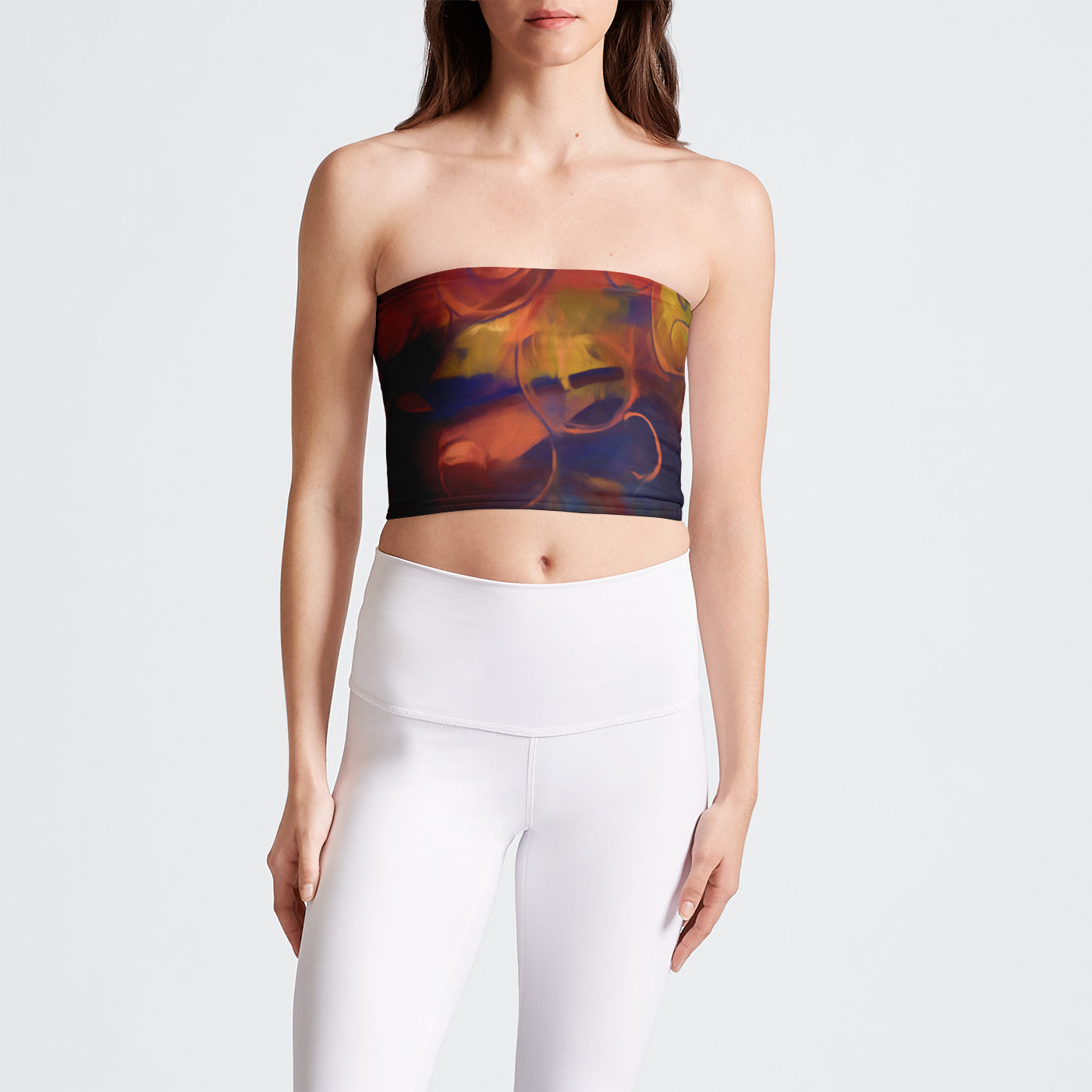 Fall Winds Abstract Tube Top