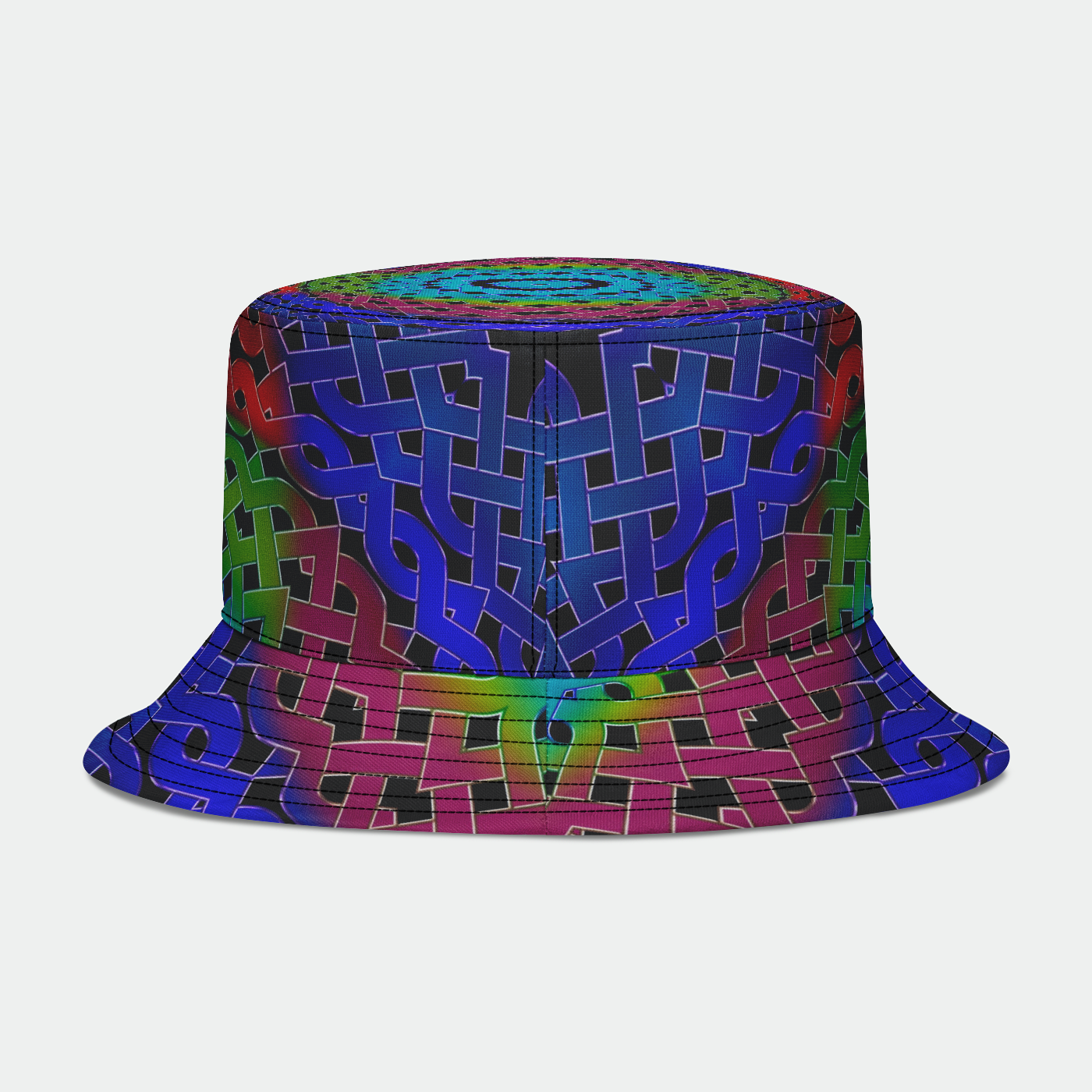 Rainbow Celtic Knot  Bucket Hat