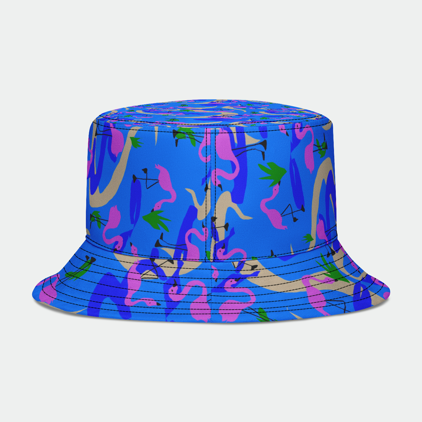 Flamingos Pattern Bucket Hat