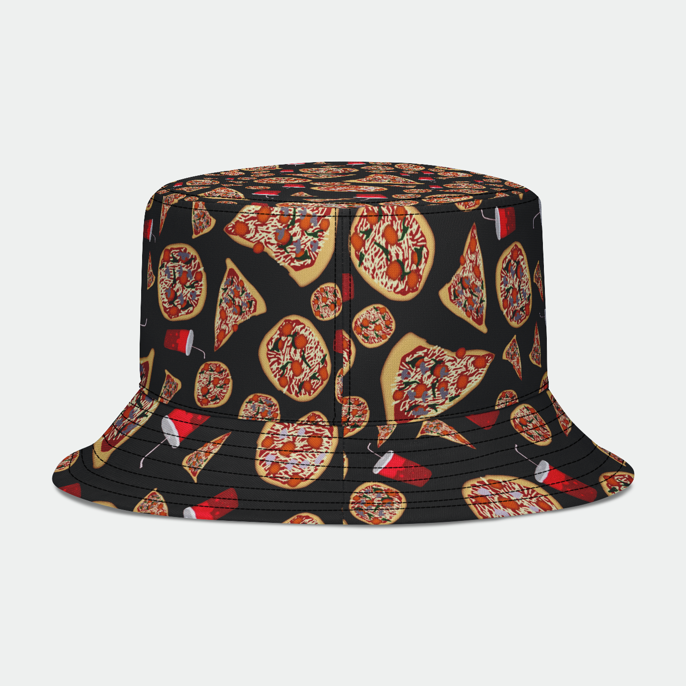 Pizza Pattern Bucket Hat