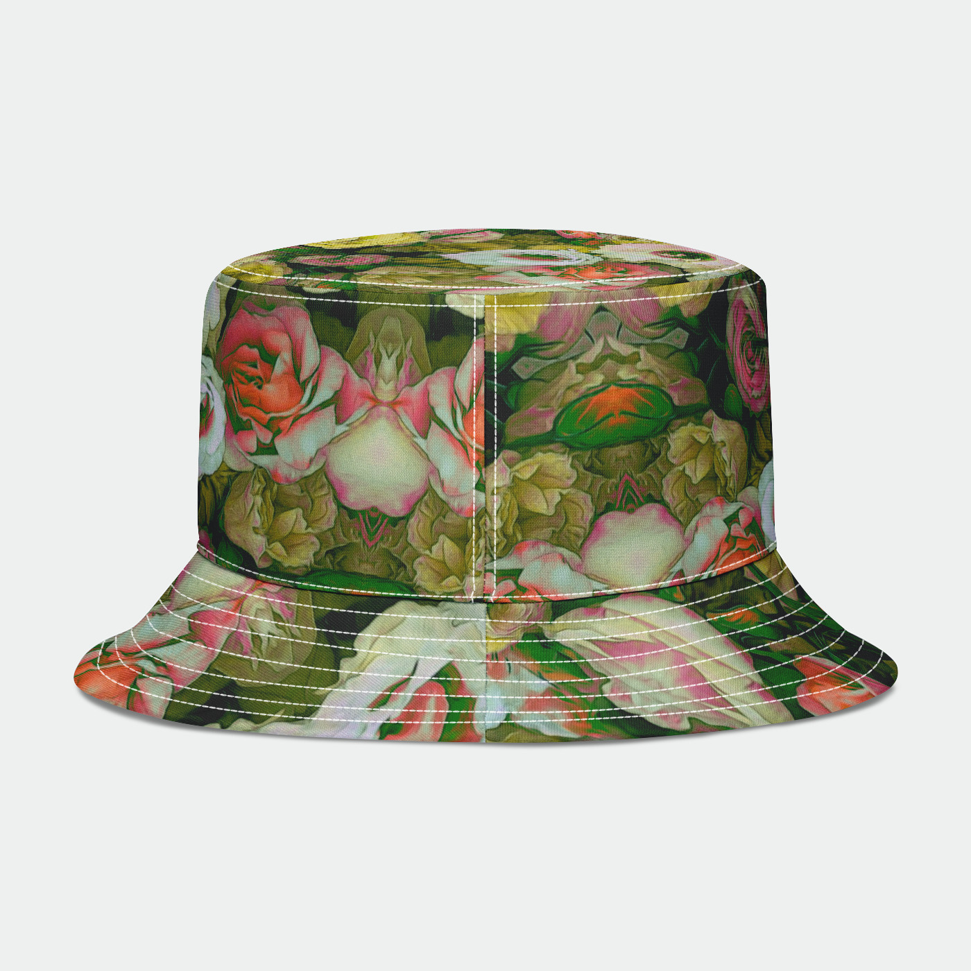 Yellow Flower Kaleidoscope Bucket Hat