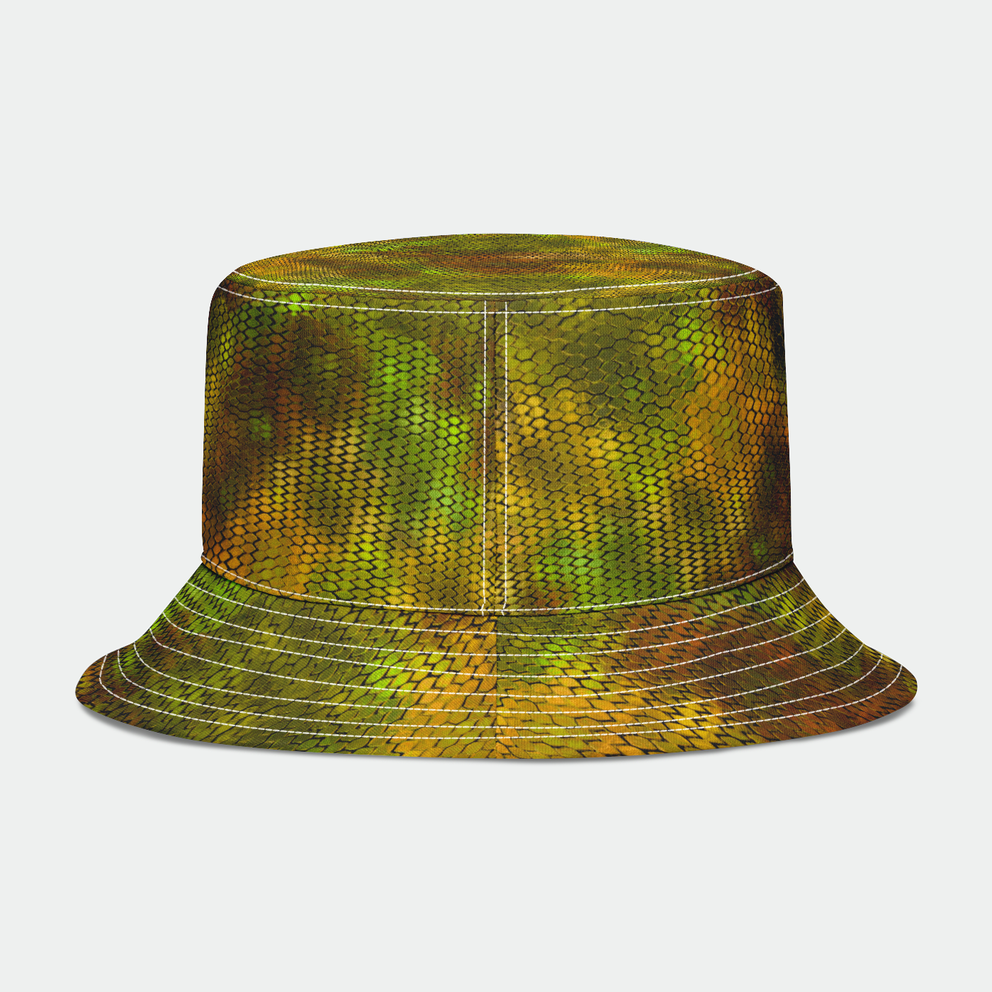 Yellow Dragon Scales Bucket Hat