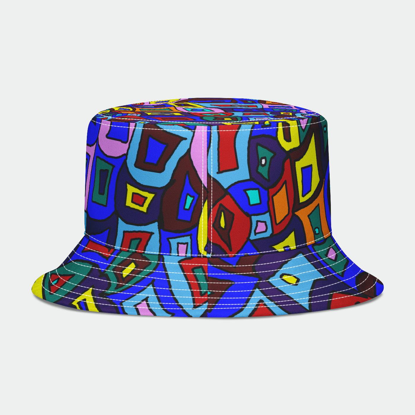 Wavy Square  Bucket Hat