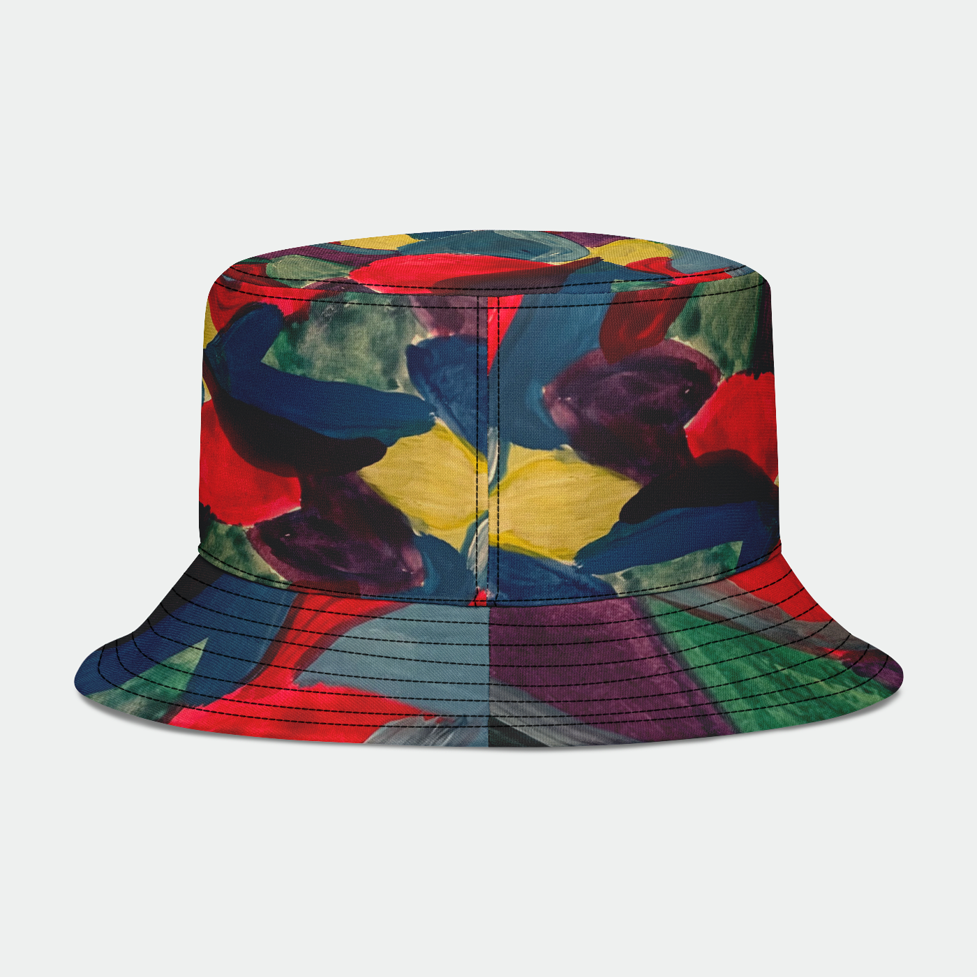 Colorful Leaves Watercolor Bucket Hat