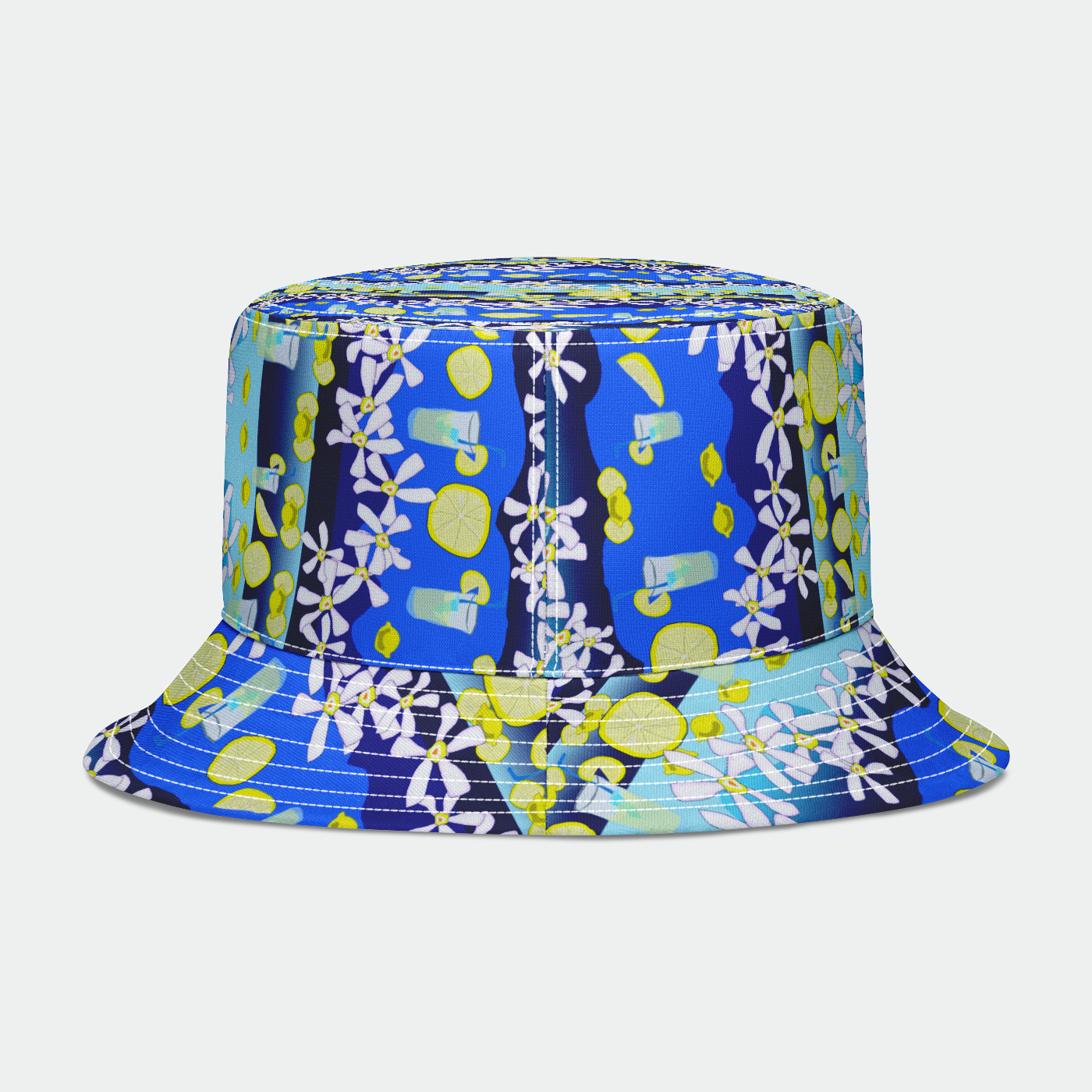 Lemonade Pattern Bucket Hat