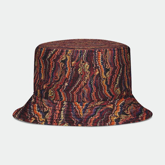 Marbled Paper Earthtone Bucket Hat