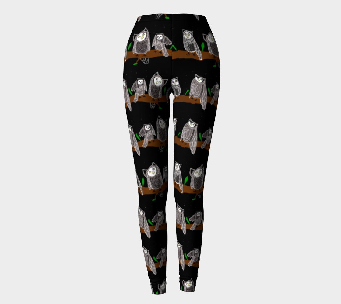 Cute Owls Pattern Leggings