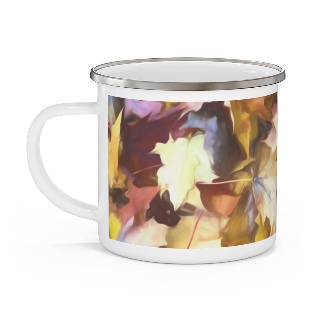 Fall leaves Bright Enamel Camping Mug