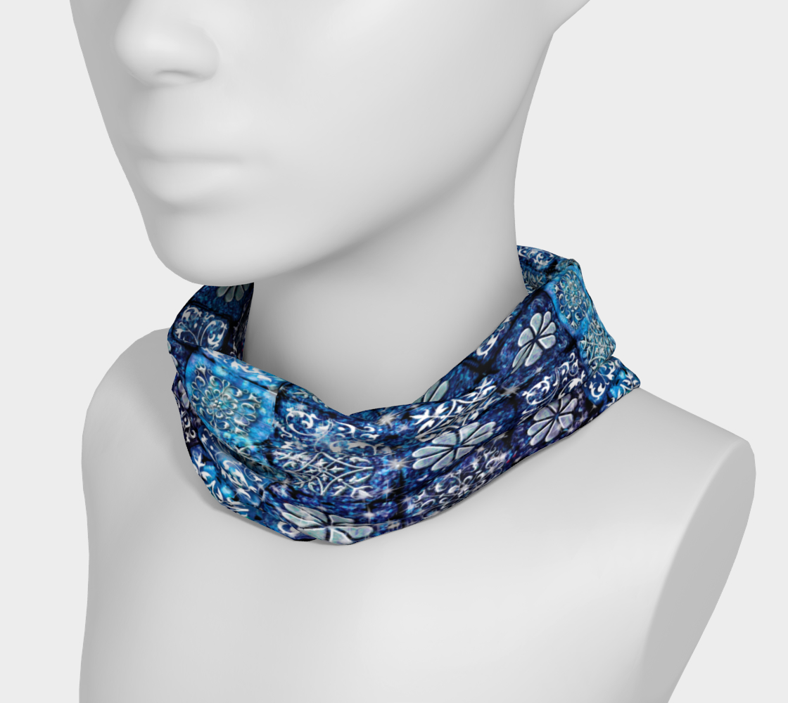 Blue Ice Crystals Headband