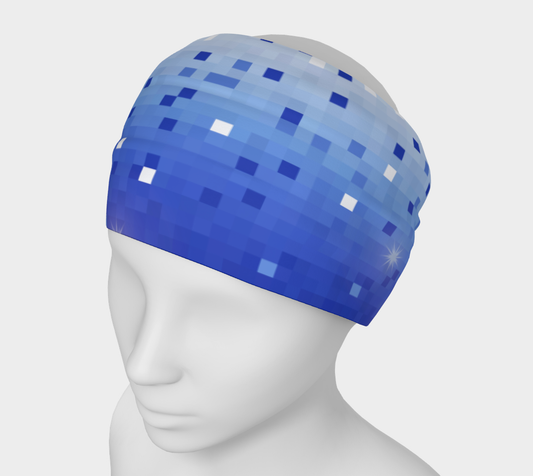 Blue Square Confetti Headband