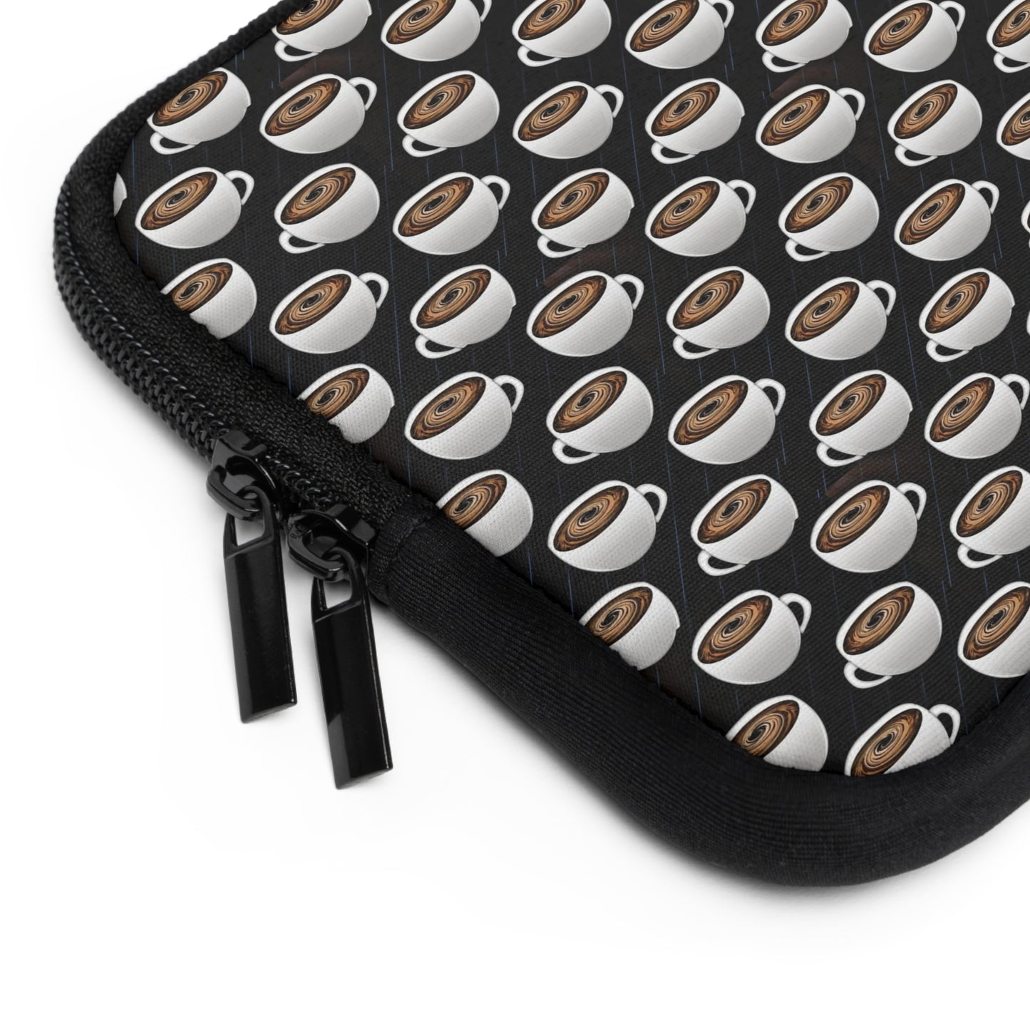 Coffee Cups Pattern Laptop Sleeve