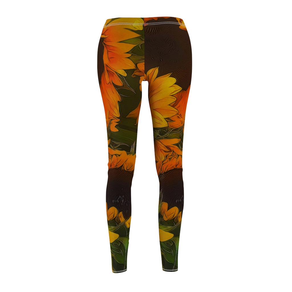 Sunflowers Women's Cut & Sew Casual Leggings