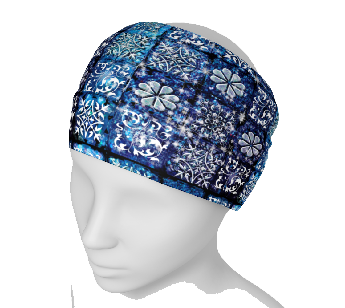 Blue Ice Crystals Headband