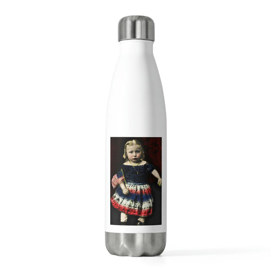 Civil War Girl with Flag 20oz Insulated Bottle