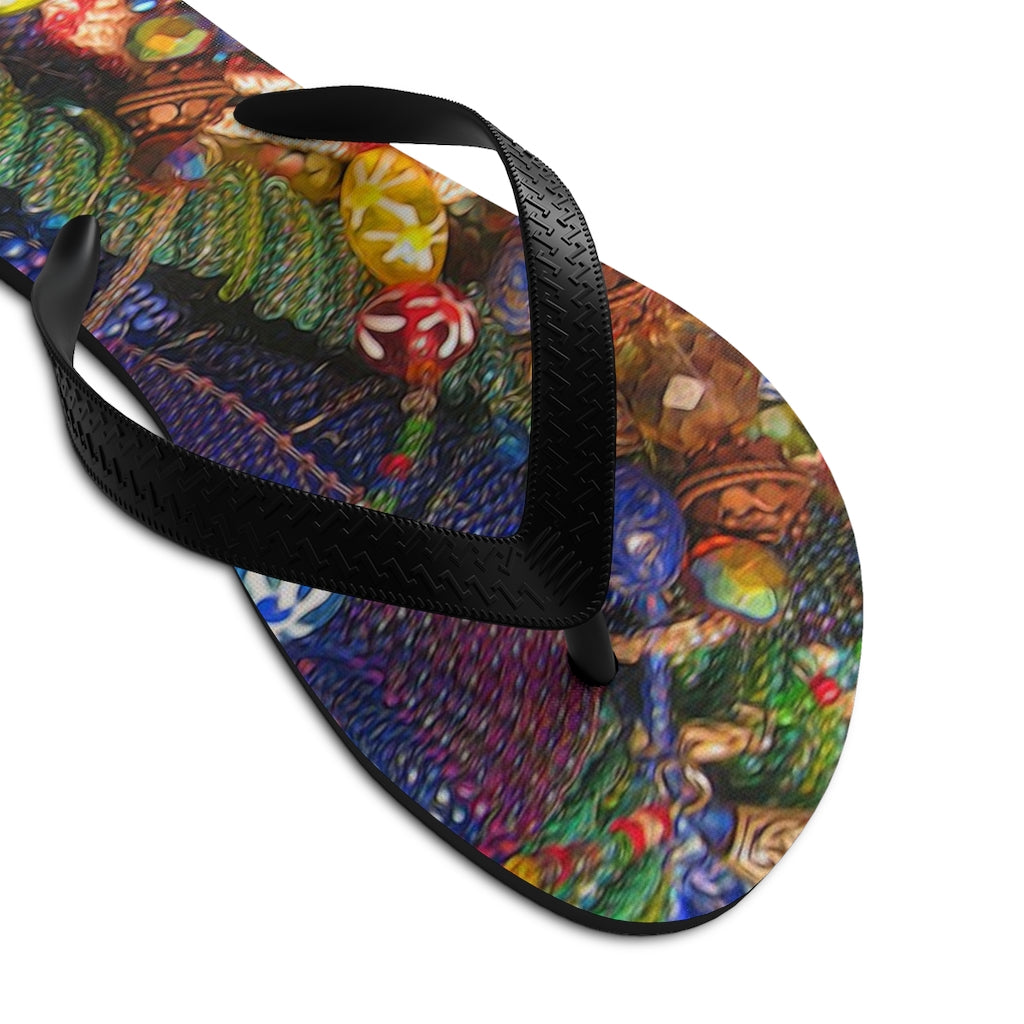 Beaded Jewelry Unisex Flip-Flops