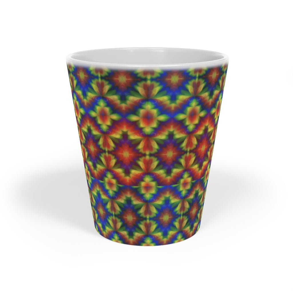 Carnival Kaleidoscope Latte Mug, 12oz