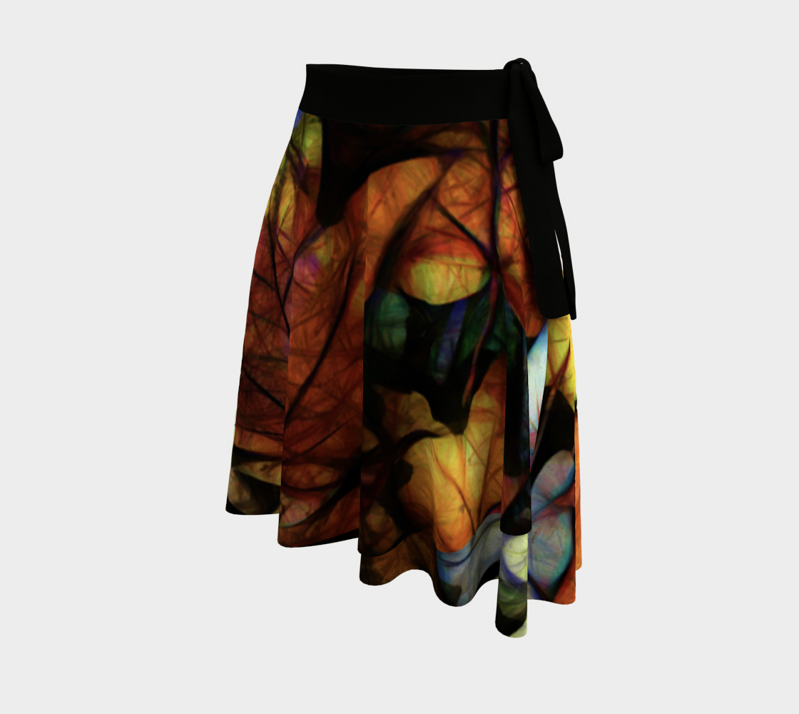 Mid October Leaves 1 Wrap Skirt