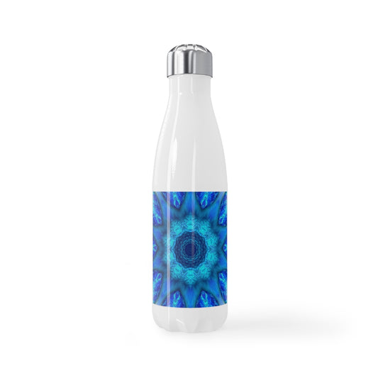 Blue Water Kaleidoscope Stainless Steel Water Bottle, 17oz