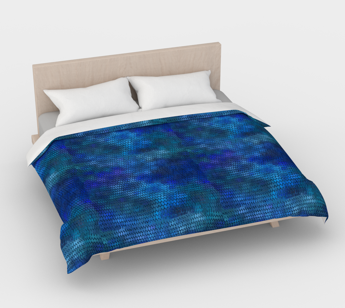 Blue Dragon Scales Duvet Cover