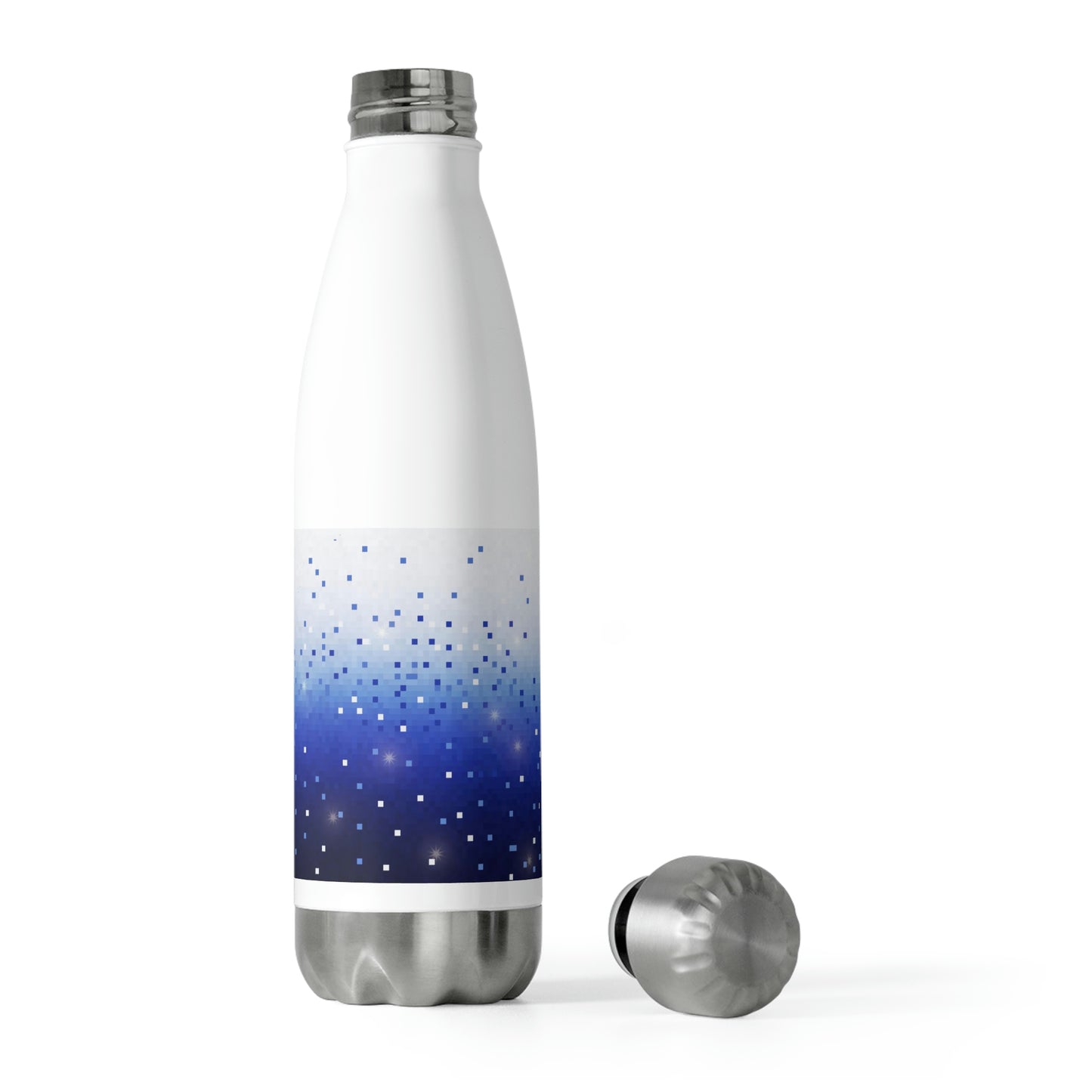 Blue Square Confetti 20oz Insulated Bottle