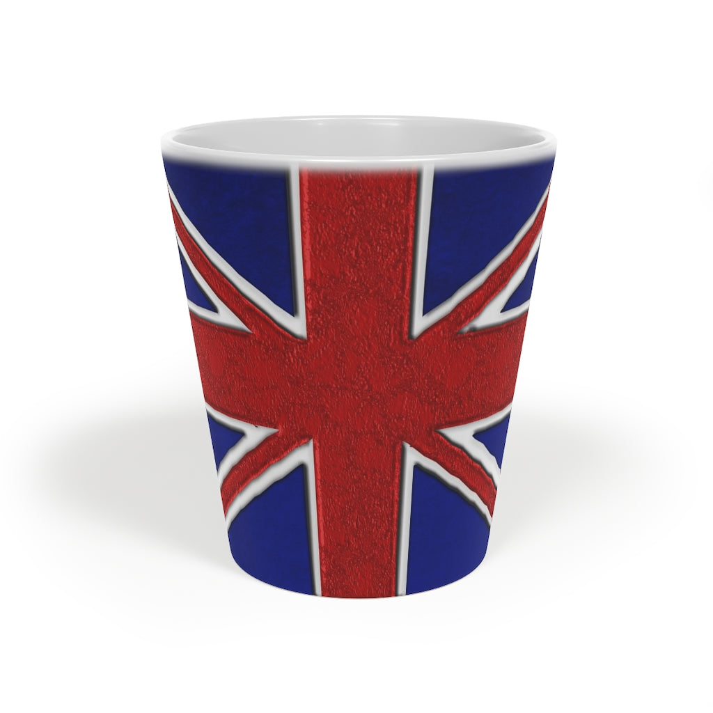 British Flag Latte Mug, 12oz