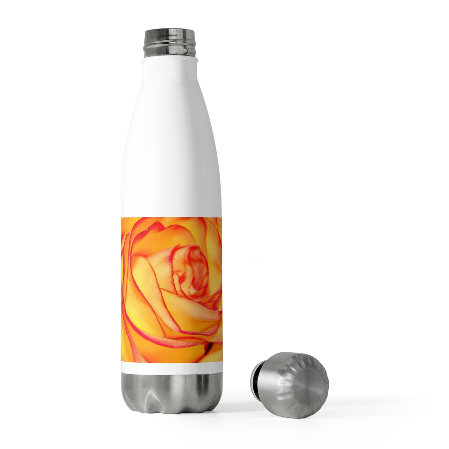 Bright Orange Rose 20oz Insulated Bottle