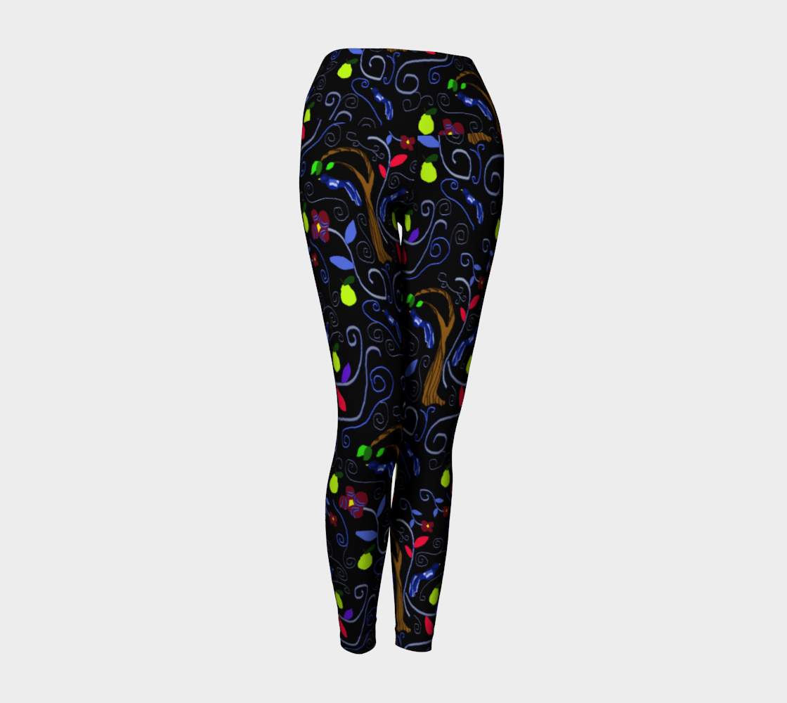 Birds and Scrolls Yoga Leggings