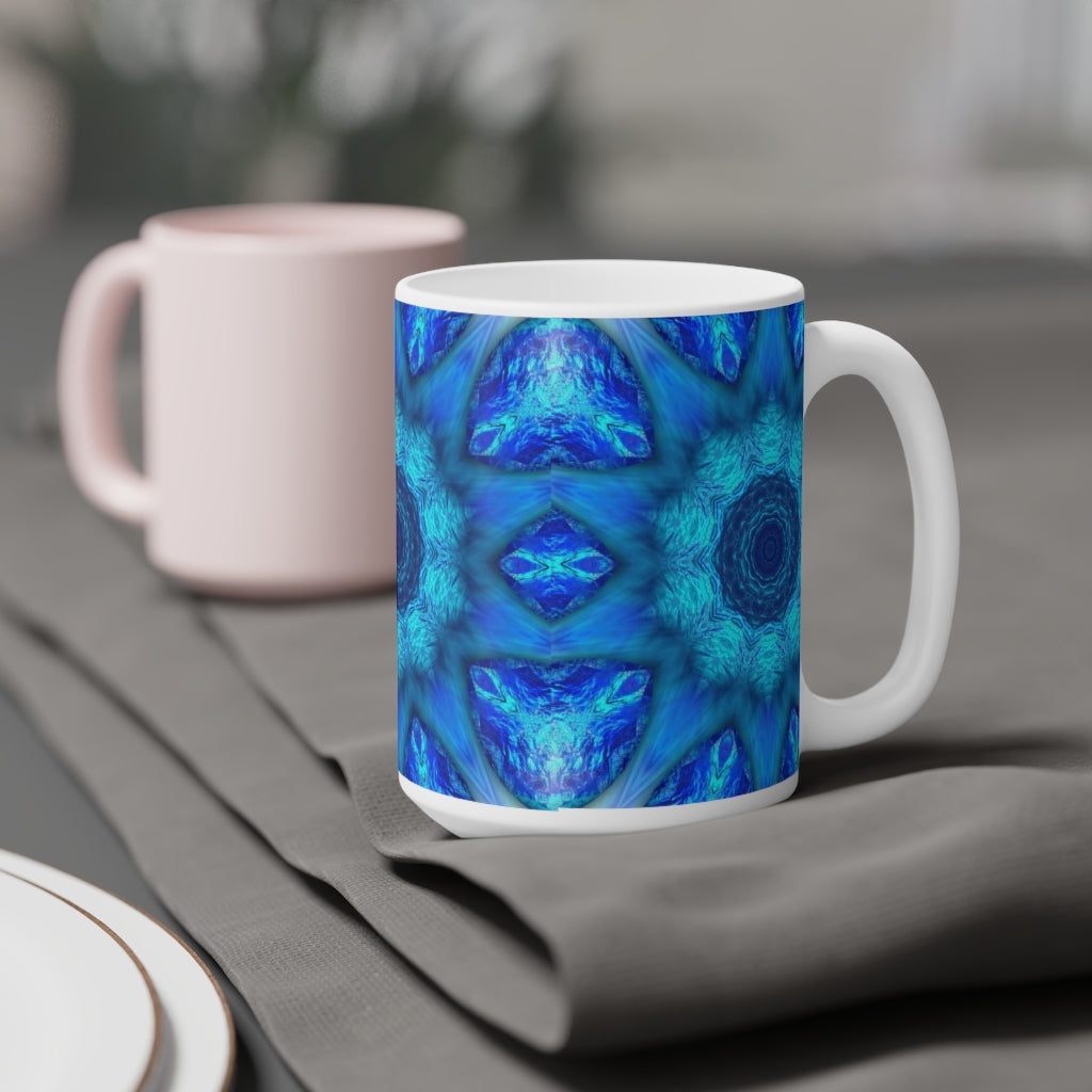 Blue Water Kaleidoscope Ceramic Mugs (11oz\15oz\20oz)